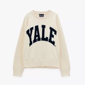 Zara Yale Sweatshirt Collegiate University Size L